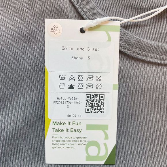 Halara Cropped Gray Workout Tee - Size Small - Picture 7 of 7